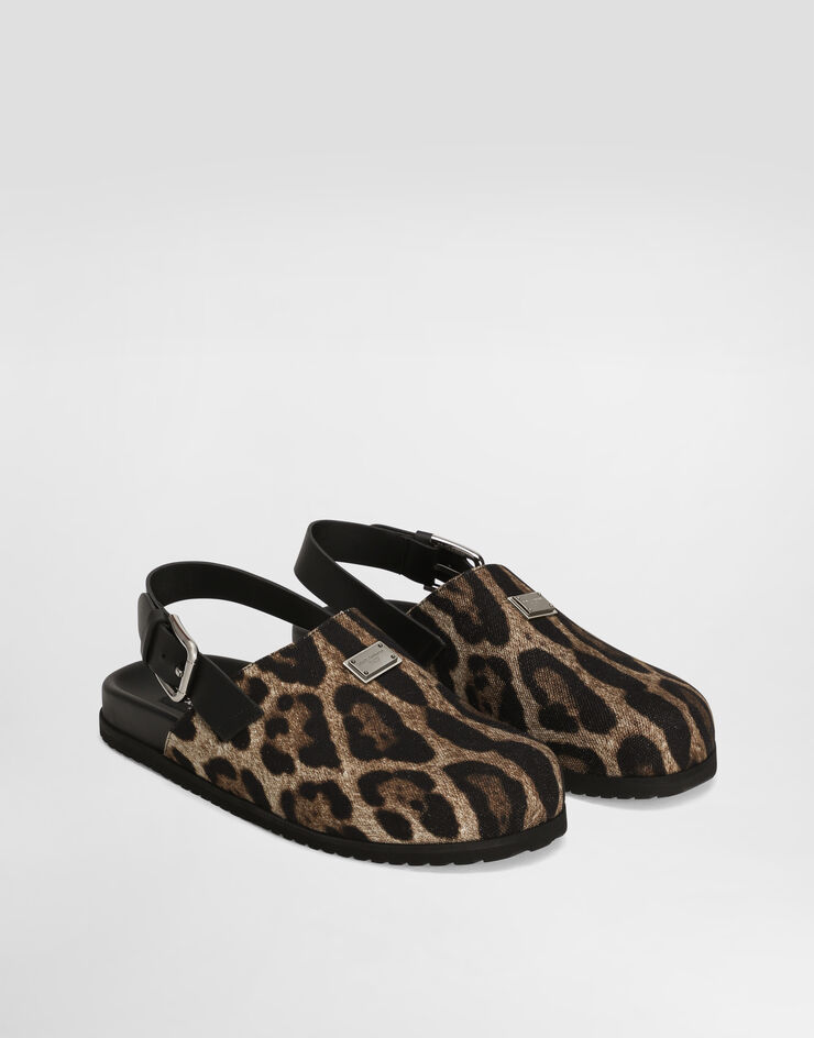 Dolce & Gabbana Sabots en toile Imprimé A80465A6A87