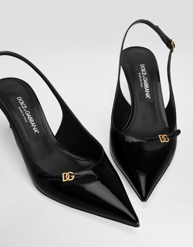 Dolce & Gabbana Patent leather slingback Black CG1062A1471