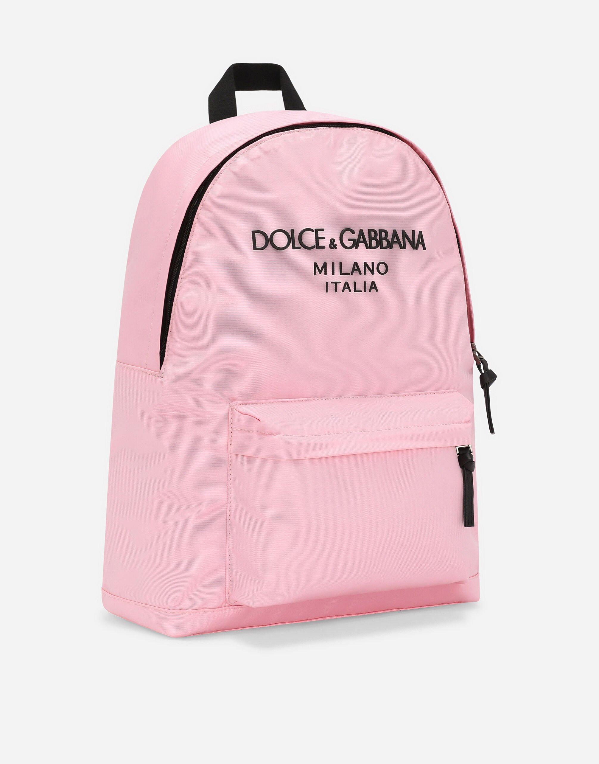 Nylon backpack with Dolce Gabbana logo in Pink for Boys Dolce Gabbana