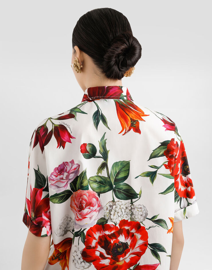 Dolce & Gabbana Flower-print shirt Print F5D68THS5TQ
