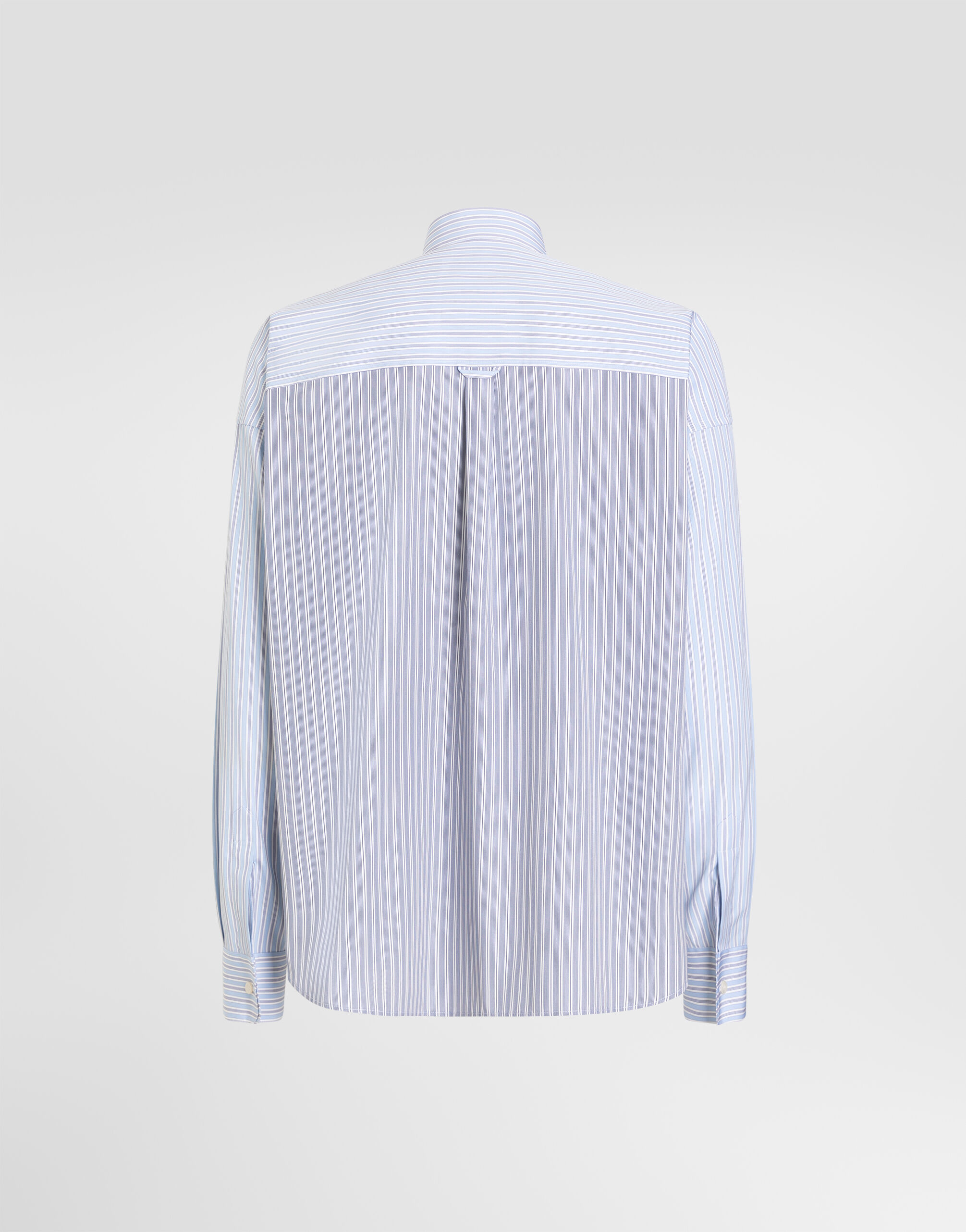 Striped poplin shirt - thumbnail 2