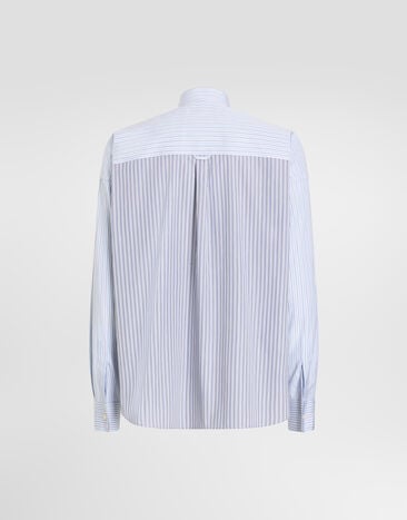 Dolce & Gabbana Striped poplin shirt Multicolor G5PH2ZGK517