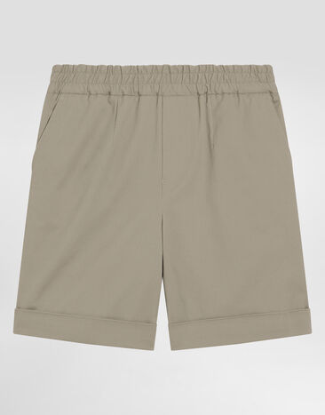Dolce & Gabbana Gabardine bermuda shorts Beige L43Q88FUFL3