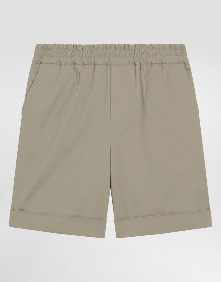 Dolce & Gabbana Gabardine bermuda shorts Beige L43Q88FUFL3