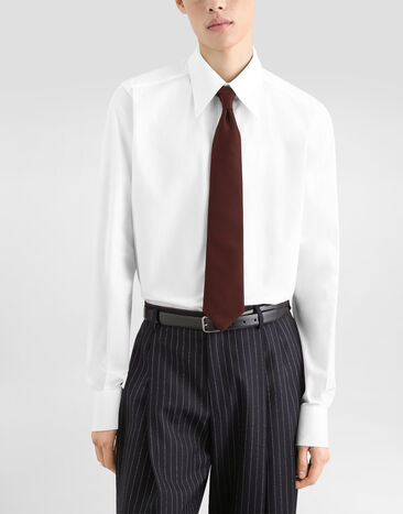 Dolce & Gabbana Corbata en raso jacquard Bordeaux GT147EG0UB4