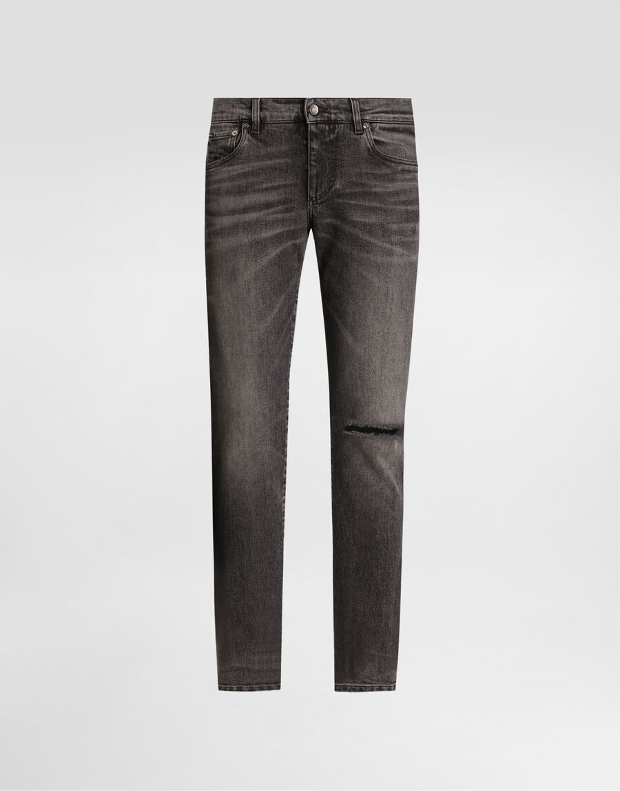 Skinny stretch cotton jeans
