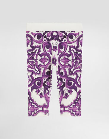 Dolce & Gabbana Majolica-print interlock leggings Multicolor L2JP5BHPGF4