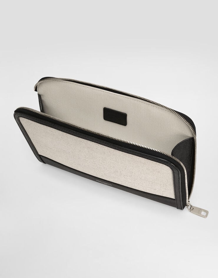 Dolce & Gabbana Salt&pepper calfskin atene clutch bag Multicolor BM2528AE855