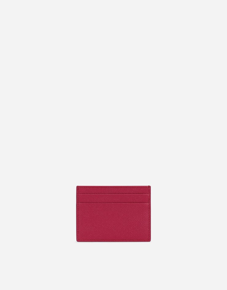 Dolce & Gabbana 도핀 카프스킨 카드 홀더 푸시아 핑크 BI0330A1001