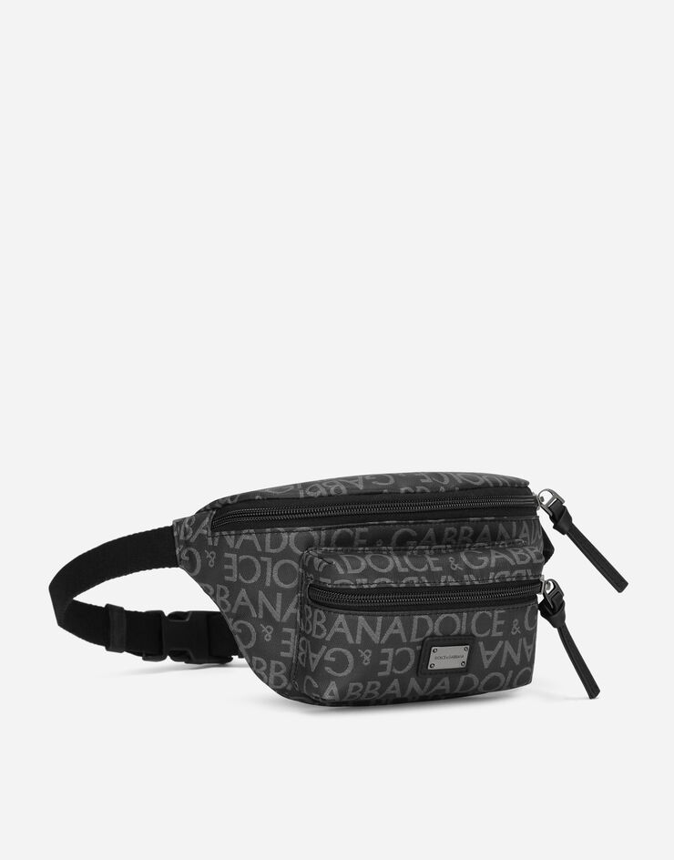 Dolce & Gabbana Gürteltasche aus beschichtetem Jacquard Mehrfarbig EM0103AJ705