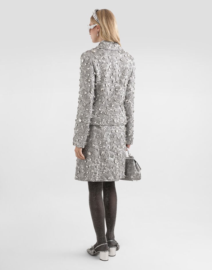 Dolce & Gabbana Wrap skirt with stone embroidery Dolce & Gabbana Wrap skirt with stone embroidery Multicolor F4C2EZGDDG9