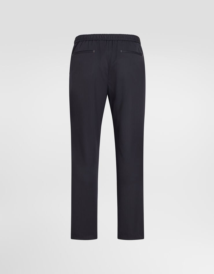 Dolce & Gabbana Technical wool jogging trousers Blue GP264TFUZFG
