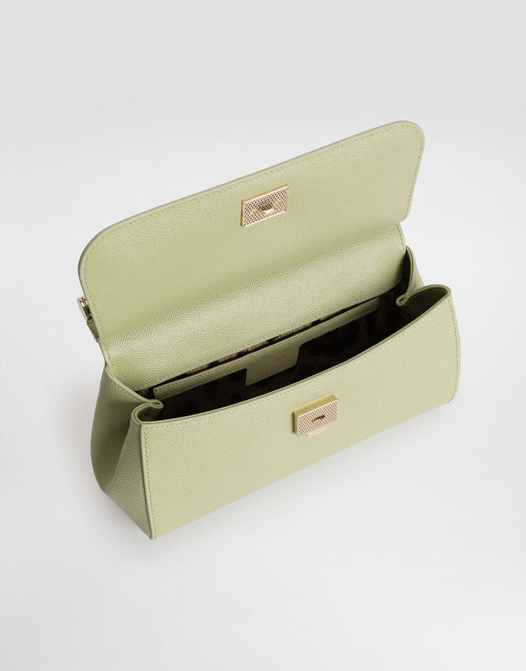 Dolce & Gabbana Medium Sicily handbag in dauphine calfskin Dolce & Gabbana Medium Sicily handbag in dauphine calfskin Green BB7652B1001
