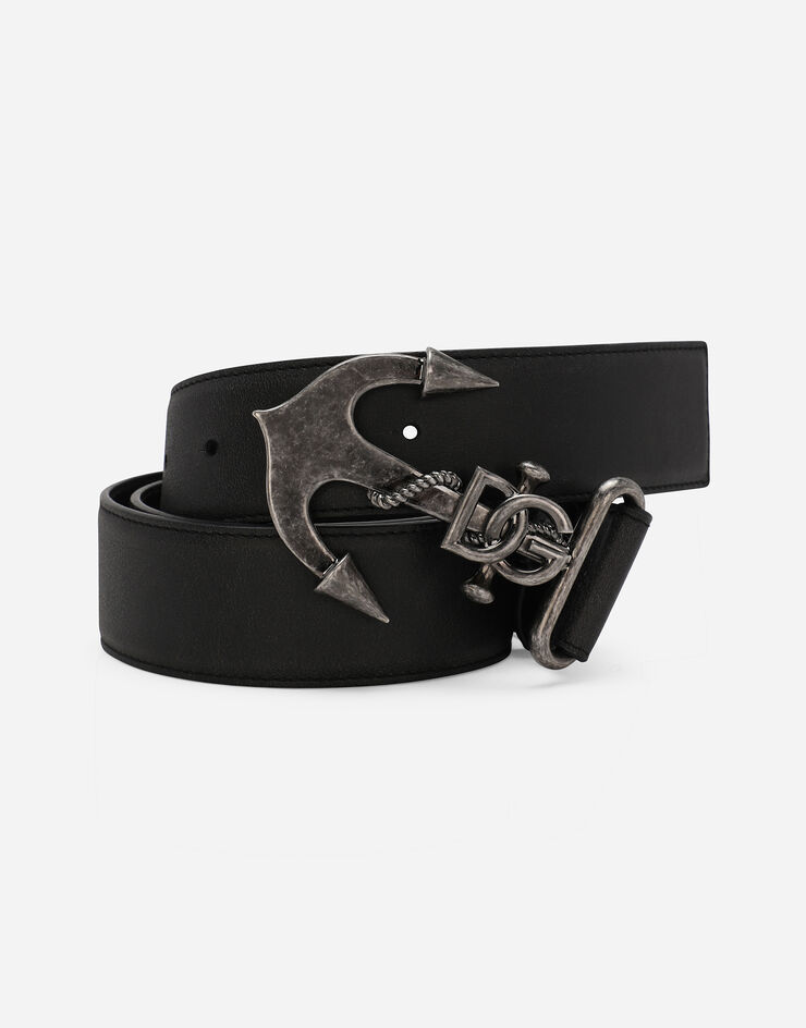 Dolce & Gabbana Calfskin belt Black BC4861AR840