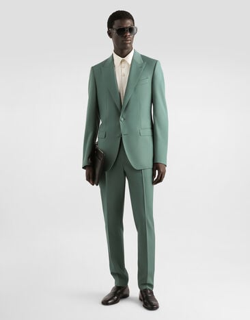 Dolce & Gabbana Wool poplin trousers Green GW13ETHU2BN