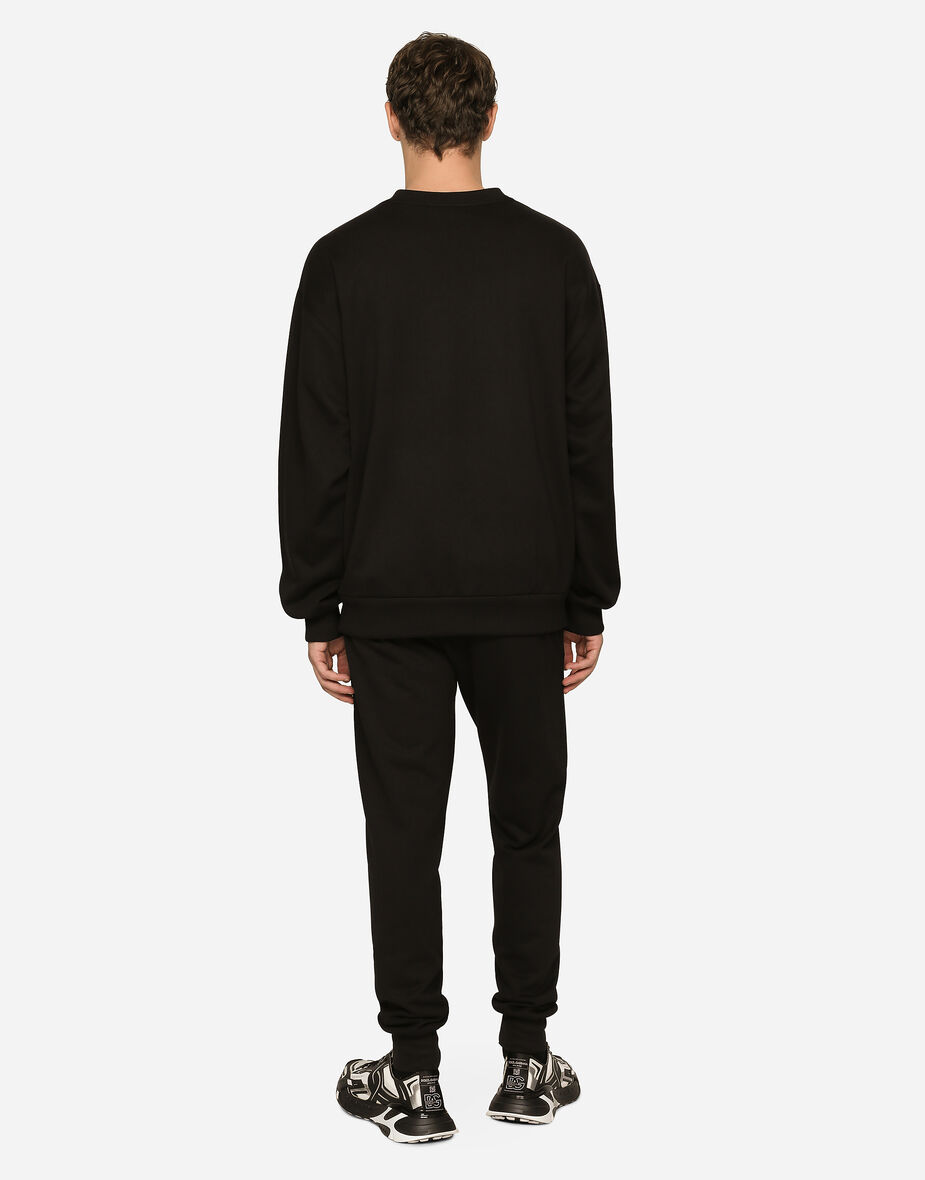 Jersey Sweatshirt with DG Logo Print 3
