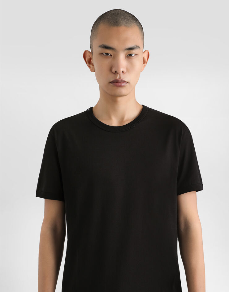 Dolce & Gabbana Camiseta de algodón Negro G8JX7TFU7EQ
