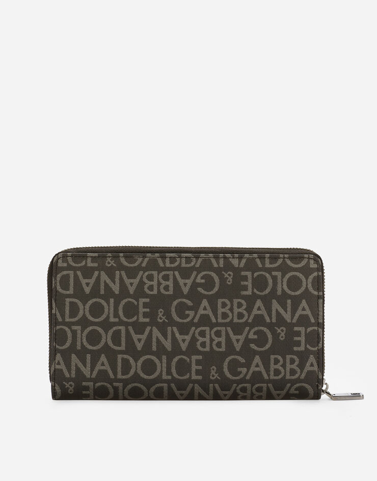 Dolce&Gabbana Zip-around coated jacquard wallet Multicolor BP1672AJ705