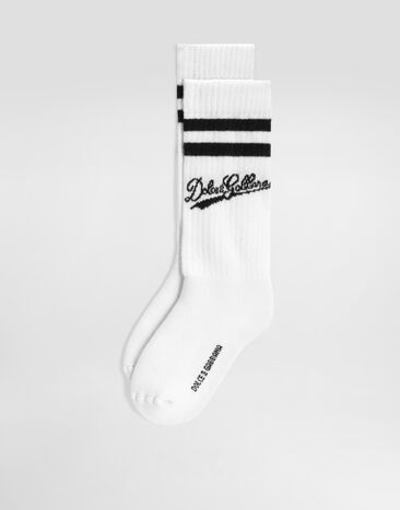 Dolce & Gabbana Cotton socks with logo  LBKAE5JBCKR