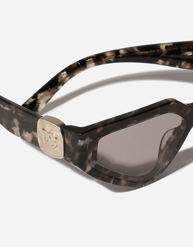 Dolce & Gabbana 「DGプレシャス」 サングラス ブラウンマザーオブパール加工ハヴァナ VG446AVP87N