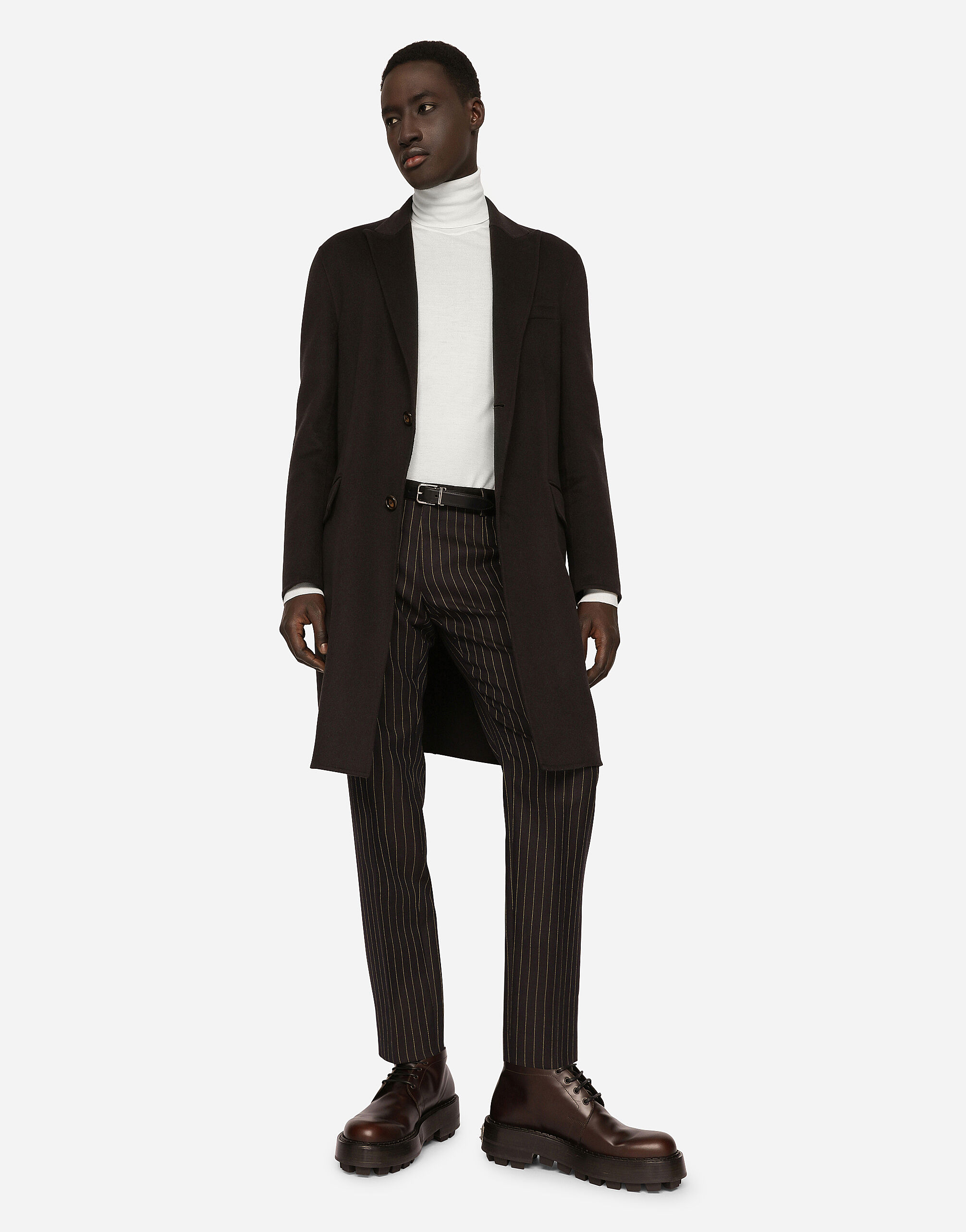 美品【Dolce&Gabbana】カシミア混/Pコート/ダブルブレスト/48 Double