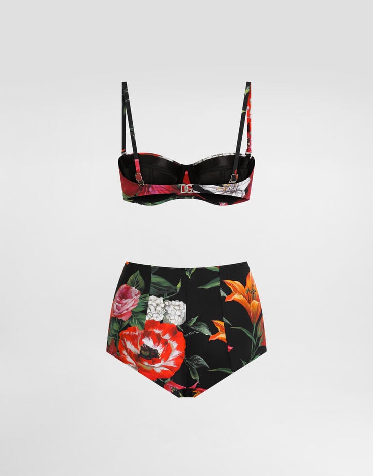 Dolce & Gabbana Flower-print padded bikini Print O8A27JFSGXA
