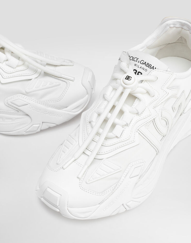 Dolce & Gabbana Day faster viscose fabric sneakers White CK2355AG363