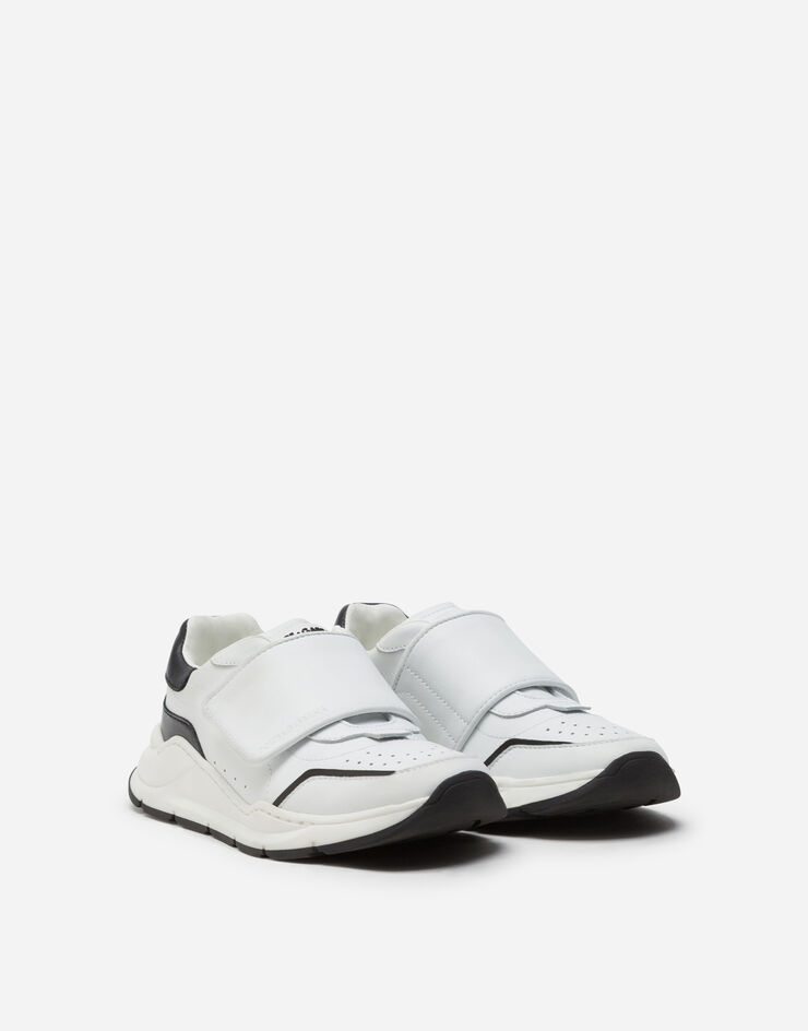 Dolce & Gabbana Daymaster sneakers with riptape closure in nappa calfskin BLANC/NOIR DA0911A3A60