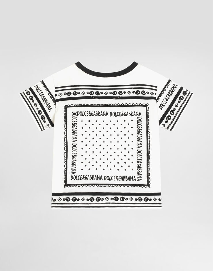 Dolce & Gabbana Jersey T-shirt with bandanna print Print L1JT7WII7FZ