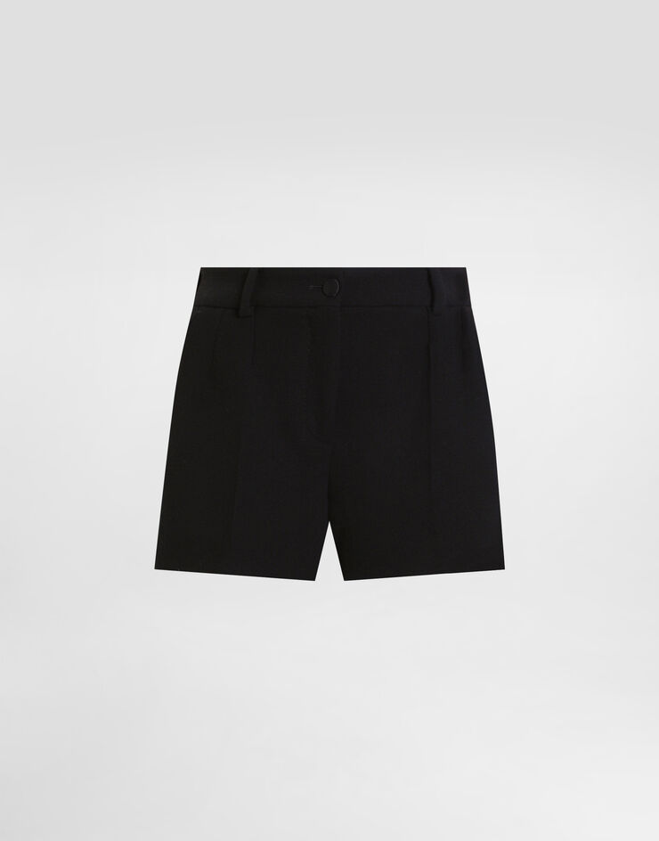 Dolce & Gabbana 羊毛绉绸短裤 黑 FTDBHTFU2TZ