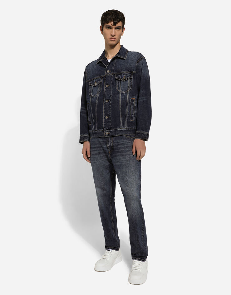 Dolce & Gabbana Vaqueros loose de denim azul Azul GYJDADG8KE5