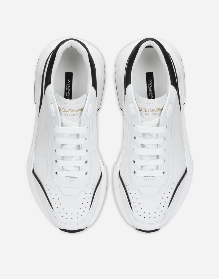 Dolce & Gabbana حذاء رياضي داي ماستر من نابا جلد العجل أبيض/أسود CS1791AX589