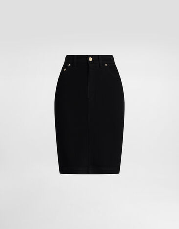 Dolce & Gabbana Denim midi skirt Multicolor F9S20DG8ML9