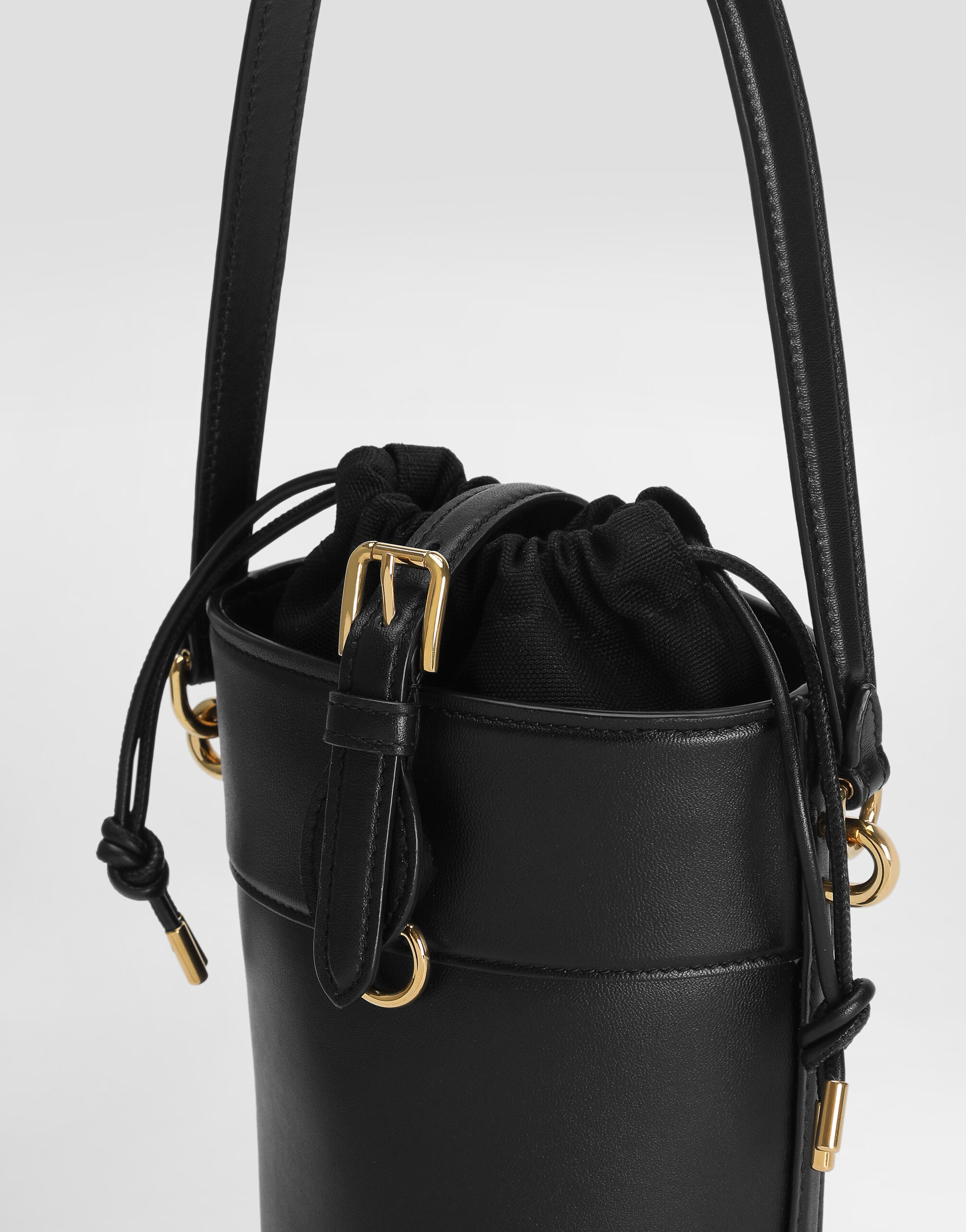 【Dolce&Gabbana】CAPRI キャンバス マヨリカ バケットバッグ Dolce&Gabbana Capri DG raffia-trimmed canvas bucket bag