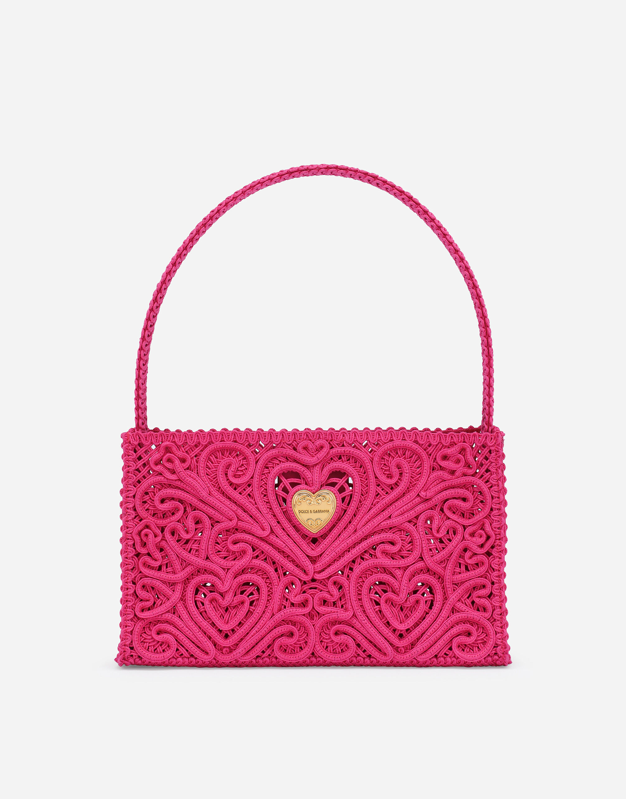 Cordonetto shoulder bag in Fuchsia for Dolce Gabbana US