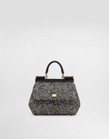 Dolce & Gabbana Sac à main Sicily moyen format en tissu à chevrons Multicolore BB6003BH250