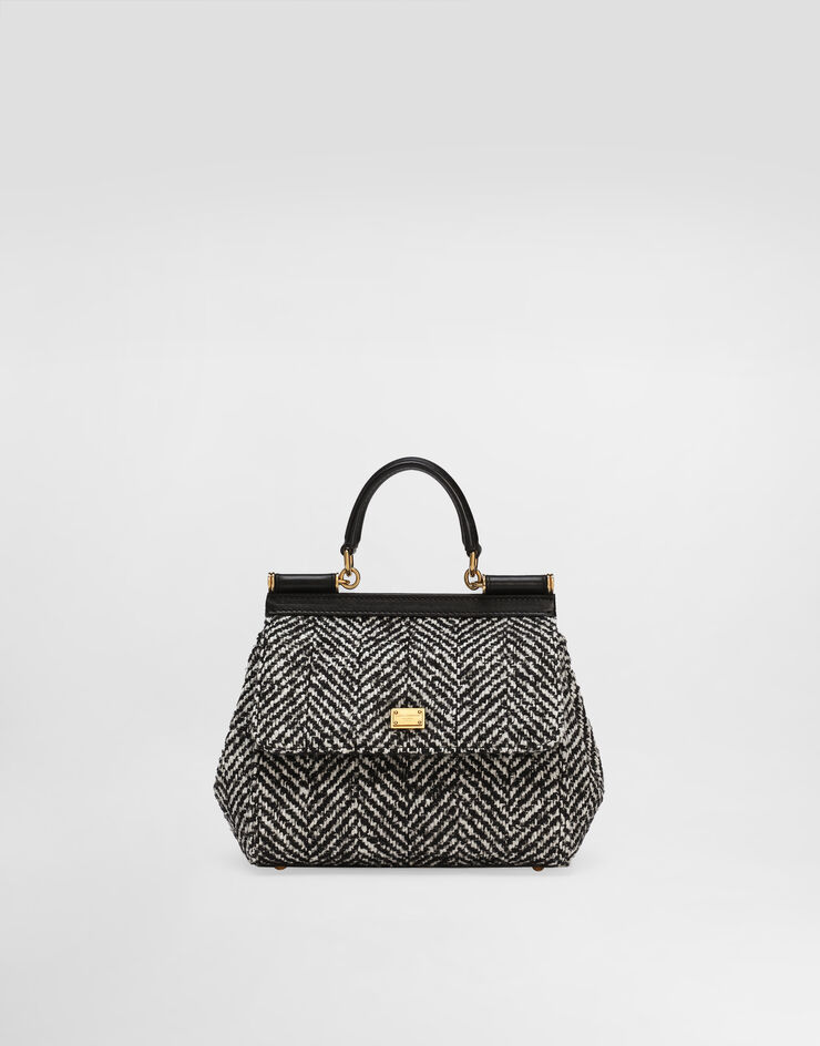 Dolce & Gabbana Sac à main Sicily moyen format en tissu à chevrons Multicolore BB6003BH250