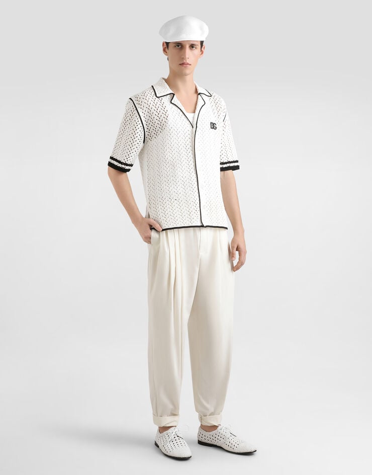 Dolce & Gabbana Рубашка в технике кроше разноцветный GXVD0ZJBCHE