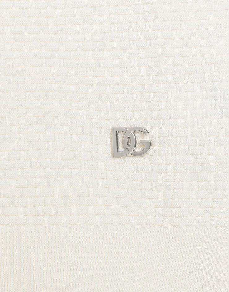 Dolce & Gabbana Short-sleeved polo shirt White GXZ02TJGMGA
