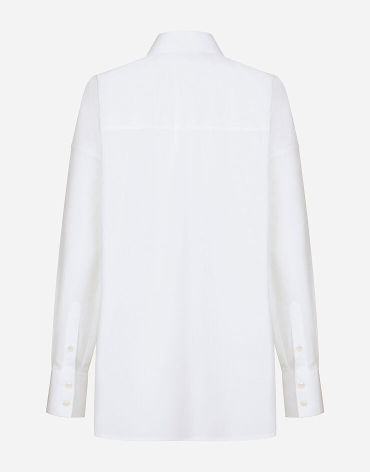 Dolce&Gabbana Camisa de popelina Blanco F5R57TFUEAJ