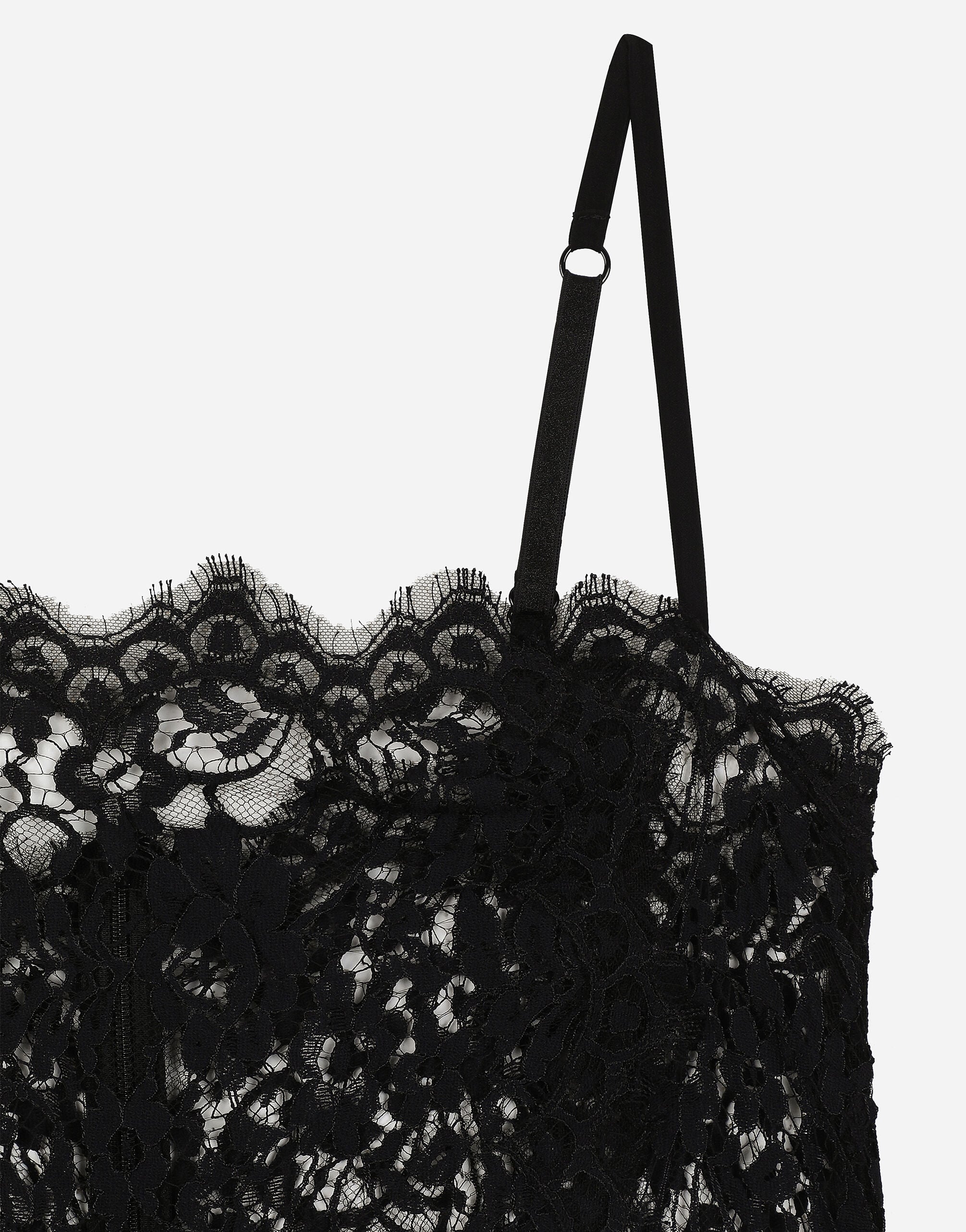 ブラックのウィメンズ レース トップ | Dolce&Gabbana®