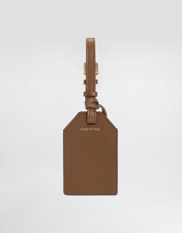 Dolce & Gabbana Calfskin keychain Brown BI3417A9S25