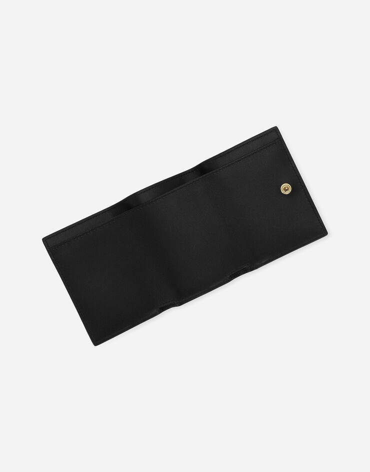 Dolce & Gabbana DG Logo French Flap wallet Black BI3276AG081