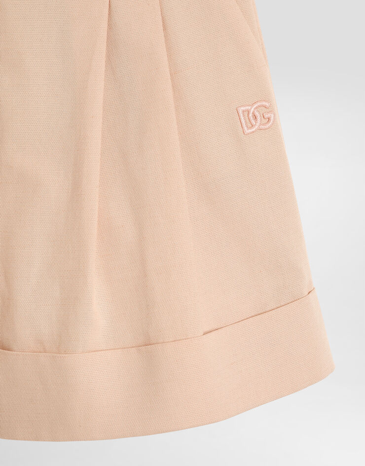 Dolce & Gabbana Cotton blend bermuda shorts Beige L53Q48FUTDP