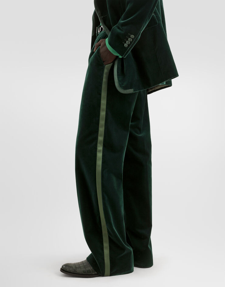 Dolce & Gabbana Velvet trousers Dolce & Gabbana Velvet trousers Green GP25RTFUVG7