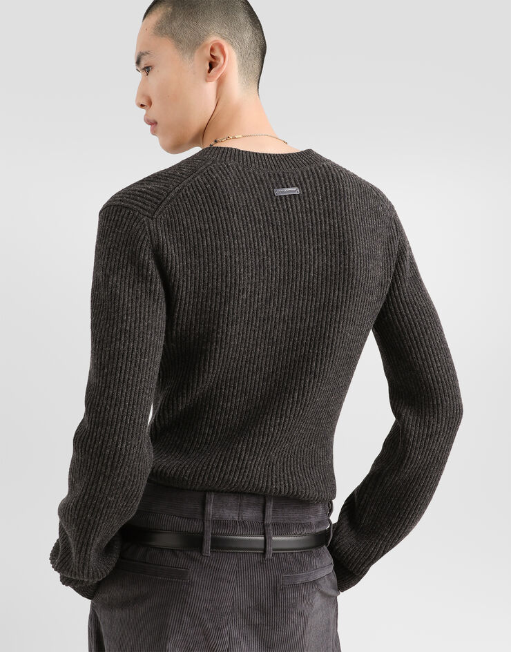 Dolce & Gabbana Virgin wool pullover Grey GXY33TJCVZ0