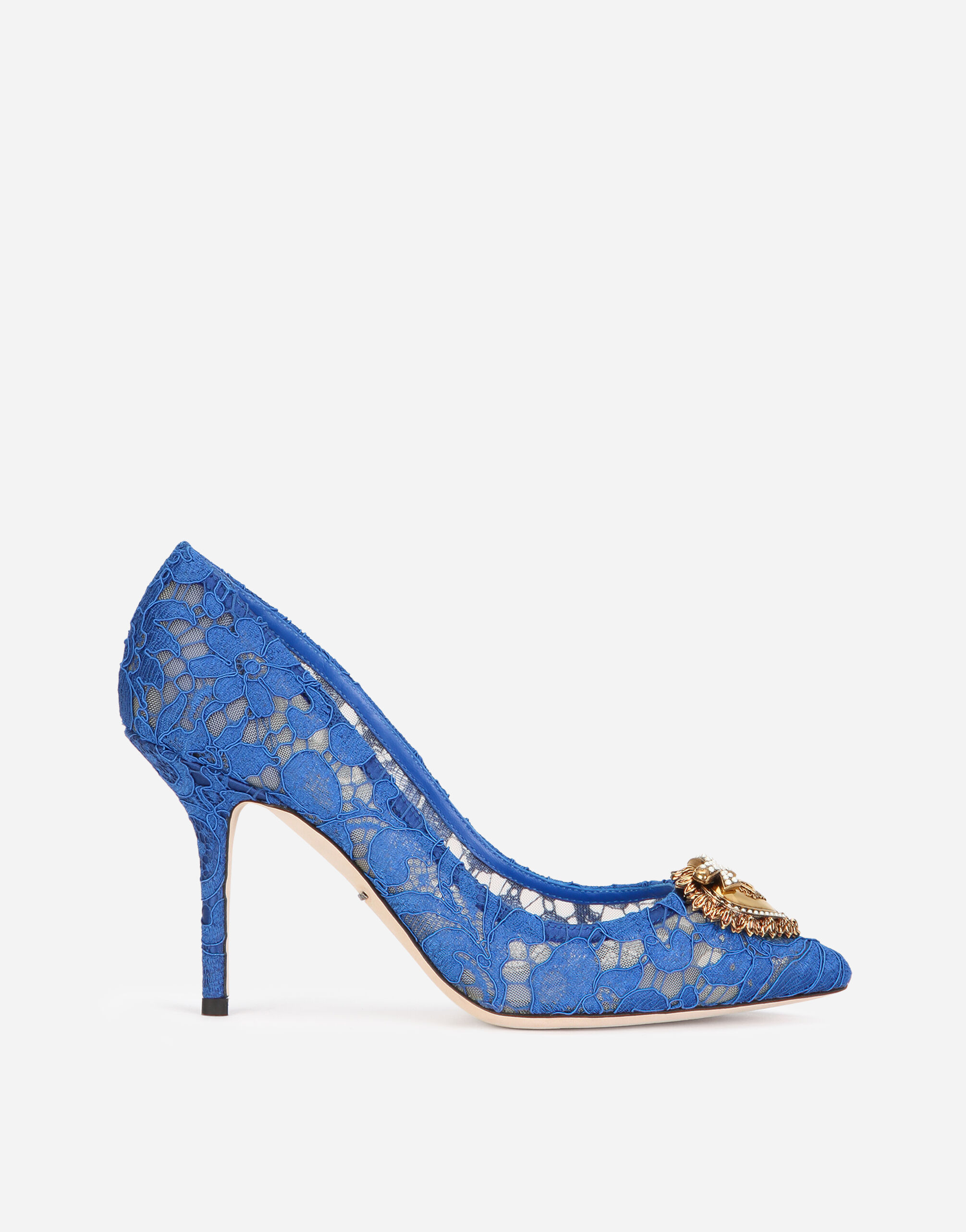 Blue lace pumps hotsell
