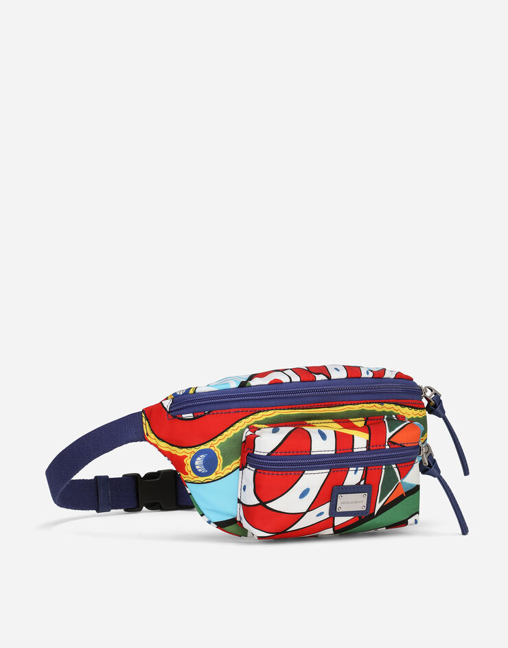 Dolce&Gabbana Printed nylon belt bag Azure EM0103AO207