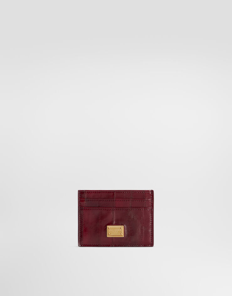 Dolce & Gabbana Eel card holder Red BI0330A8B08