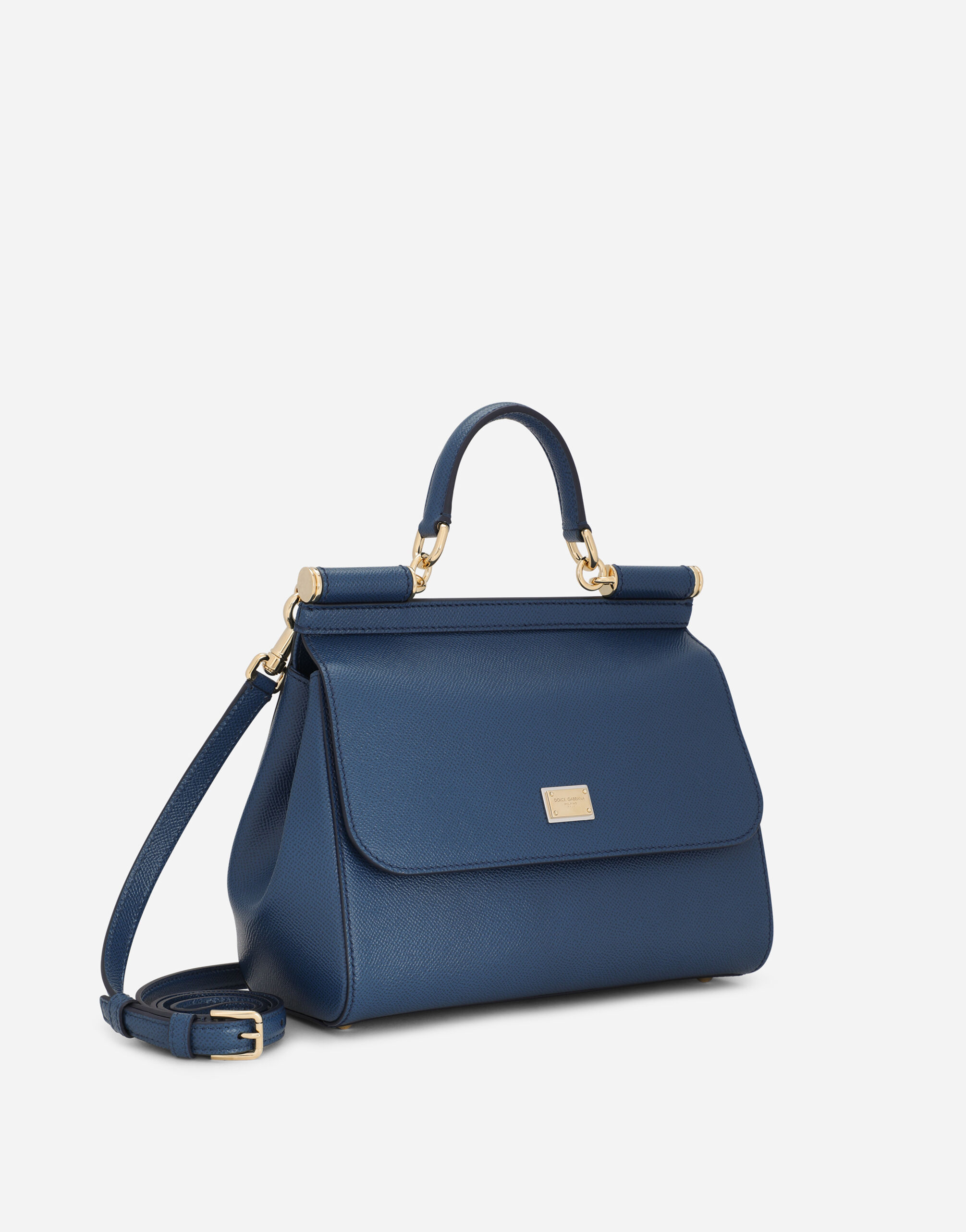Large Sicily handbag in Blue for Women Dolce Gabbana